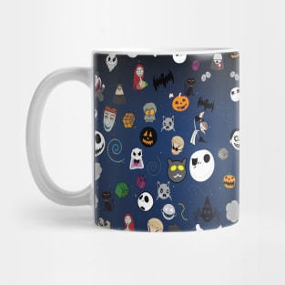 Starry Nightmare before christmas,pumpkin King pattern Mug